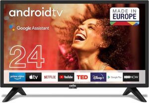 Cello C2420GDE Téléviseur LED Intelligent Android HD Ready 12 Volts Trav de 24 Pouces, DVBT2