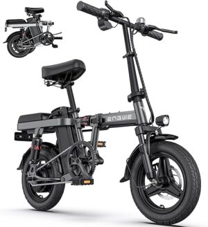 ENGWE Draisienne Electrique Adulte Velo Electrique Vélo Électrique avec Batterie Amovible 48V 10Ah, Vélos Électriques 14 Pouces, Velo Electrique Pliable 25km/h, Jusqu'à 50km T14