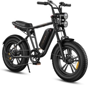 ENGWE M20 Vélo électrique pour Homme avec pneus Fat Tire 20" x 4,0" 48 V 13 Ah Longue portée 50 km à 100 km 7 Vitesses (Noir)