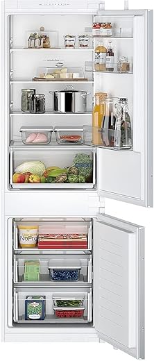 SIEMENS Réfrigérateur congélateur encastrable KI86NNSE0, IQ100, 250 litres, Low Frost