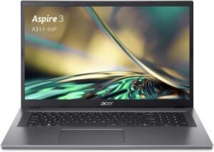 Acer Aspire 3 A317-55P-36YL Ordinateur Portable 17,3'' Full HD, PC Portable (Intel Core i3-N305, RAM 8 Go, SSD 512 Go, Intel UHD Graphics, Windows 10) - Clavier AZERTY...