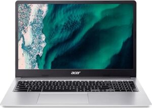 ACER Chromebook 315 CB315-4H-C7R0, Ordinateur Portable 15,6'' Full HD, PC Portable (Intel Celeron N4500, RAM 4Go, 128Go eMMC, Intel UHD Graphics, ChromeOS), Laptop Gris, Clavier...
