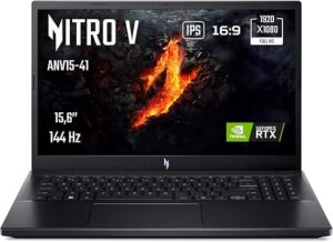 Acer Nitro V ANV15-41-R9NM, Ordinateur Portable Gaming 15.6'' Full HD IPS 144Hz, (AMD Ryzen 7 7735HS, NVIDIA GeForce RTX 4060, RAM 16 Go, 1024 Go SSD, Windows 11) PC Portable...