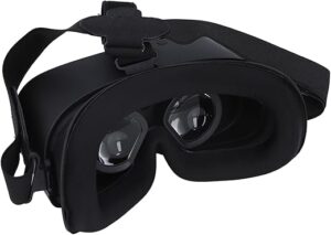Casque VR pour Téléphone, Casques de réalité Virtuelle Bluetooth 2,4 G 5G WiFi avec 9 Axes, Adaptatif 0 à 600 °, Prise en Charge de la Connexion OTG, Casques de réalité Virtuelle