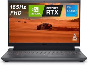 Dell G15 5530 Ordinateur Portable Gaming, Processeur Intel Core i5-13450HX, Écran 15.6" FHD 165Hz 3ms, 16Go RAM, 512Go SSD,NVIDIA GeForce RTX 4050 6GB GDDR6,Win 11H, Clavier...