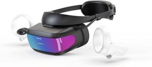 DPVR E4 VR Casques PCVR avec contrôleur, Casque de réalité virtuelle pour Jeux PC, Prend en Charge Les Jeux SteamVR