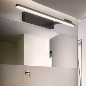 Lampe de miroir LED compatible avec la salle de bain, éclairage de vanité rotatif à 180 °, éclairage de maquillage, éclairage de cadre, lampe murale de salle de bain, blanc, 40...