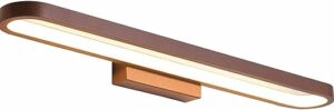 Lampe de miroir LED de salle de bain, lampe de miroir moderne avec lumière 3 couleurs, lampe de miroir de bain avec abat-jour en acrylique, lampe de salle de bain, éclairage de...
