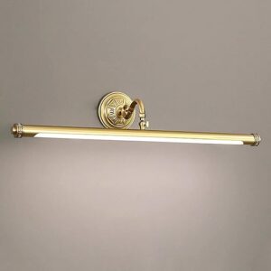 Lampe de miroir LED pour salle de bain, éclairage avant de miroir vintage avec tête de lampe rotative à 180°, 3 températures de couleur, éclairage d'armoire de miroir rétro,...