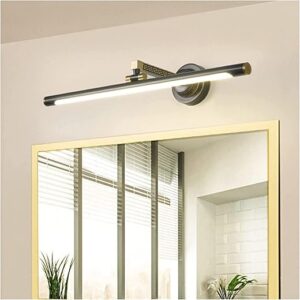 Lampe de miroir simple et créative, éclairage avant nordique pour salle de bain, étanche, coiffeuse, maquillage, LED, longue bande, lampe à économie d'énergie, lampe de...