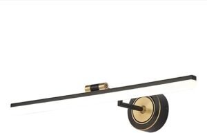 Lampes de Miroir de Salle de Bain Vintage, éclairage Avant de Miroir LED avec tête de Lampe pivotante 180, Blanc Neutre 4000K, Lampe de Tableau de Chambre à Coucher, éclairage...