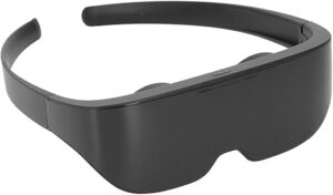 Lunettes Air 3D VR, Casques de réalité Virtuelle VR Lunettes Intelligentes avec Même écran 4K sans Fil, Lunettes VR Légères Réglables pour Téléphone Portable, Films Télévisés,