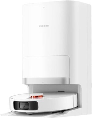 Xiaomi Robot Vacuum X20+ Aspirateur Robot, Station Tout-en-Un (Puissance d'aspiration de 6000 Pa ; 140 Min autonomie ; autonettoyage, vidage, séchage et Remplissage d'eau ;...