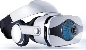 XYLXJ Casque de réalité virtuelle 3D pour téléphones et films de réalité virtuelle - Avec casque compatible avec iOS/Android